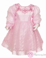 Праздничное платье для девочки розового цвета