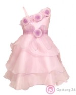 Детское праздничное платье ярко-розового цвета