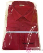 Сорочка мужская бордового цвета с квадратными пуговицами