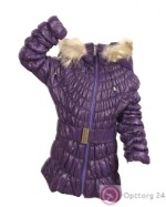 Пальто детское фиолетового цвета