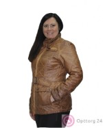 Куртка коричневая с поясом