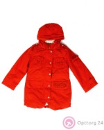 Куртка детская красного цвета с декором