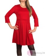 Платье женское однотонное красного цвета