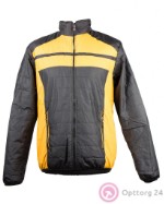 Куртка мужская чёрного цвета с жёлтыми вставками