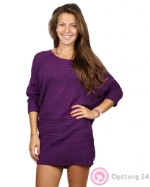 Джемпер женский вязанный фиолетового цвета