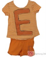 Детский костюм  оранжевого цвета в горизонтальную полоску