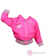 Куртка детская облегченная на резинке розового цвета