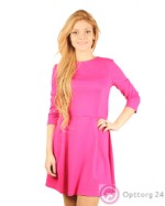Платье женское SEMPRE AMORE розовое средней длинны