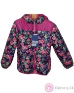Куртка детская розового цвета с мелким цветочками