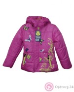 Детская куртка фиолетовая с бабочками
