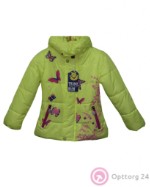 Детская куртка салатовая с бабочками