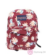 Рюкзак школьный бордовый с кленовыми листьями