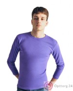 Футболка мужская фиолетовая с длинным рукавом
