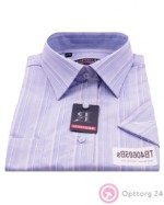 Сорочка мужская мягкого фиолетового цвета