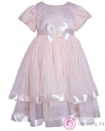 Детское платье В-Снежинка персикового цвета