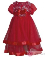 Детское платье В-Снежинка кораллового цвета