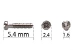 Винты 1,6 / 5,4мм / 90 шт - 1уп.