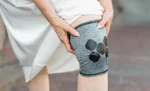 Наколенник с точечной компрессией SportDots, серый