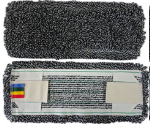 Плоский моп для швабры ухо-карман черный 40 см Экотекс CotV-TF-40