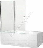 Aquanet Alfa 4 NF6222-pivot, 00196049, шторка для ванны 120х140 см, прозрачное стекло
