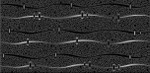 Дефиле Неро Геометрия декор черный полуматовый 20х40см Azori