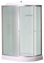 Loranto CS-66121L F 120, 120*80*215 душевая кабина, поддон 13см, матовое стекло, стенки белые