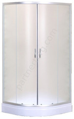 Azario Loranto CS-8005S 80*80*195 душевое ограждение, поддон 13см, матовое стекло CS-8005S 80*80*195