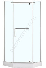 Azario Loranto CS-816S B 90*90*200 душевое ограждение, поддон 13см, прозрачное стекло CS-816S B 90*90*200