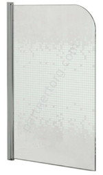 Loranto CS-L1485, 85*140 шторка для ванны, стекло матовое