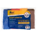 Салфетка из микрофибры 20х20 см KRAFT 4 шт.