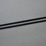 Вязаная тесьма-резинка   4 мм черный (170)   Артикул 060001
