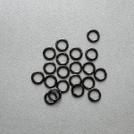 09 мм кольцо металл нейлон  черный (170)