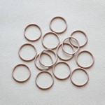 18 мм кольцо металл нейлон   лотос (019)