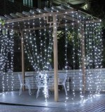 Гирлянда уличная «Штора» 2500 LED,3х3м(тепл свет)