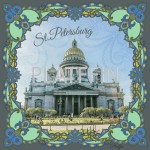 1508(7) Платок города России - Санкт Петербург