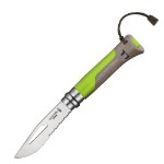 Нож Opinel 8 Outdoor Earth, зеленый