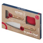 Набор ножей Opinel Le Petit Chef Set (Нож шеф-повара+нож для овощей+защита пальцев), 001746