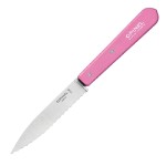 Нож столовый Opinel 113, деревянная рукоять, блистер, нержавеющая сталь, розовый 002036