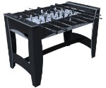 Игровой стол - футбол “Hit” (122x63.5x78.7 см, черно-серебристый)