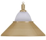 Лампа на один плафон «Jazz» (матово-бронзовая чашка, матово-бронзовый плафон D38см)