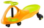 Машинка детская с полиуретановыми колесами салатово-оранжевая «БИБИКАР»