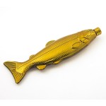 Фляга Рыба 100ml золотая Эврика