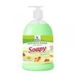 Крем-мыло жидкое “Soapy” арбуз и дыня увлажняющее с дозатором 1000 мл Clean&amp;Green CG8117