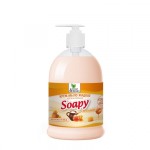 Крем-мыло жидкое “Soapy” молоко и мёд увлажняющее с дозатором 500 мл Clean&amp;Green CG8098