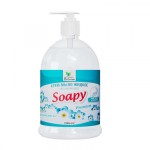 Крем-мыло жидкое “Soapy” увлажняющее с дозатором 1 л Clean&amp;Green CG8096