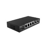Коммутатор Ruijie Reyee RG-ES206GC-P 6 портов Gigabit Ethernet, коммутатор с облачным управлением 4 PoE/PoE+ порта, 54W