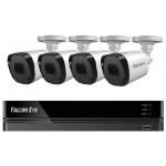 Комплект видеонаблюдения Falcon Eye FE-2104MHD KIT SMART 4-х канальный комплект видеонаблюдения с четырьмя уличными, цилиндрическими 2 Мп камерами