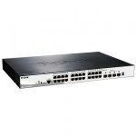 Коммутатор D-Link DGS-1510-28XMP/A1A PROJ Управляемый стекируемый SmartPro с 24 портами 10/100/1000Base-T с поддержкой РоЕ и 4 портами 10G Base-X SFP+