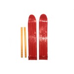 Мини-лыжи большие с ремнями Р-1 (красный)