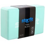 Блок для йоги STARFIT YB-200 EVA, 8 см, 22,5х15 см, мятный